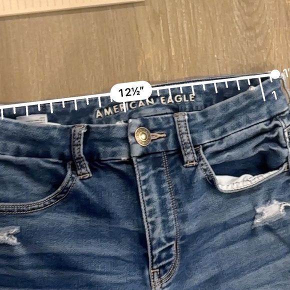 AE American Eagle Next Level Stretch Patched Distressed Jeans - Picture 12 of 14